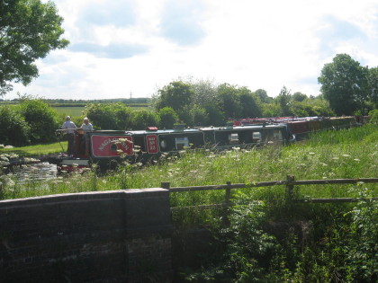 Photo: The southern end of the rally mooring was by the aqueduct over the River Sence.