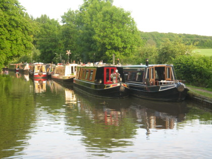 Photo: Rally boats were moored south of bridge 52.