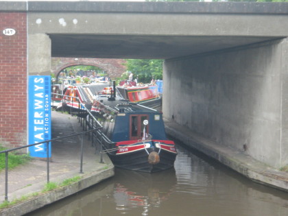Photo: Boat jam approaching Ellesmere Port