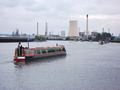 Photo: Tail end of convoy one heading towards Stanlow.