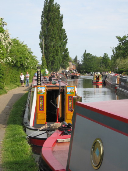 Photo: RN boats moored between Blisworth Tunnel and the Canal Musuem
