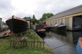 Photo: Dadford's Wharf boat yard.