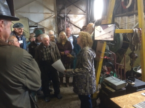 Photo: Mariane Kemp explains the history of the yard.